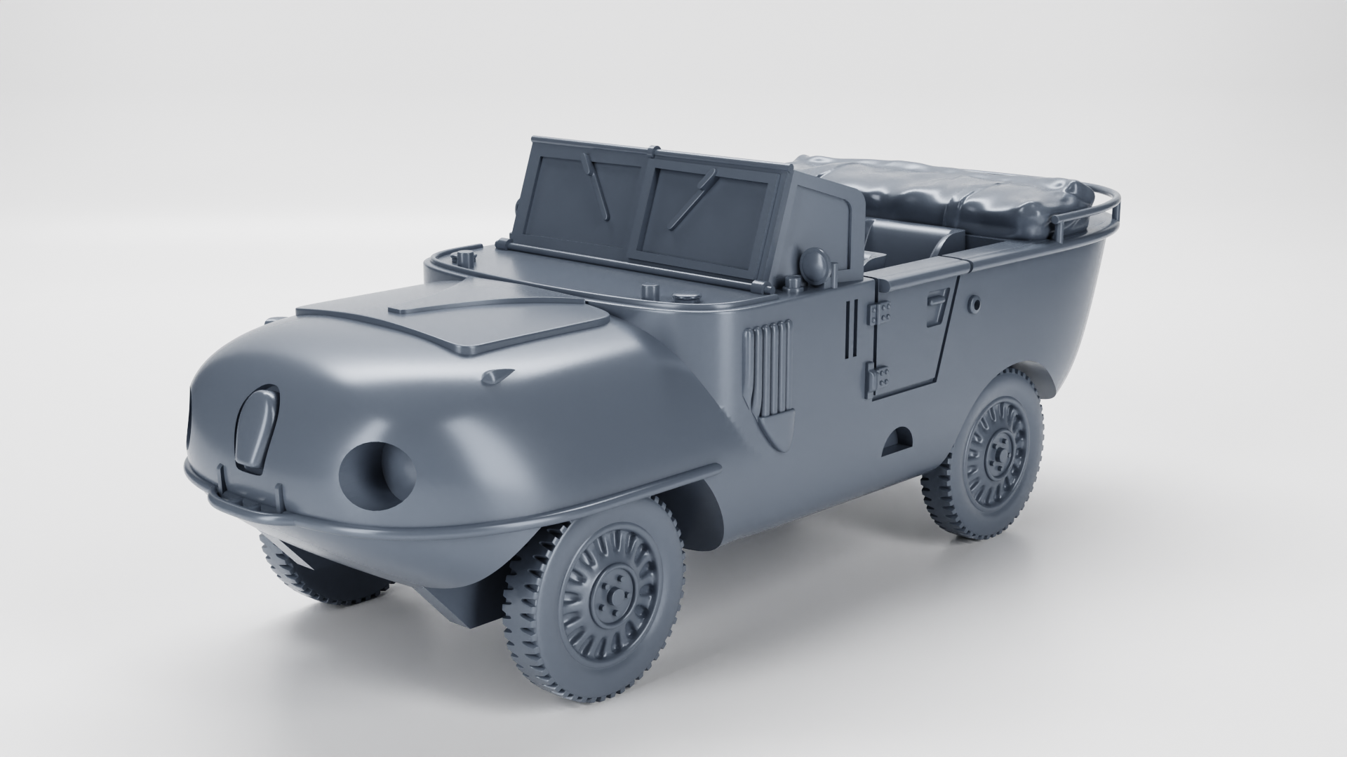 Schwimmwagen Trippel SG 6_38 - WWII - German Army -  wargame3d - 28mm Scale