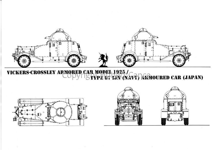 Vickers Crossley Armored Car - UK - Bolt Action - wargame3d - 28mm Scale