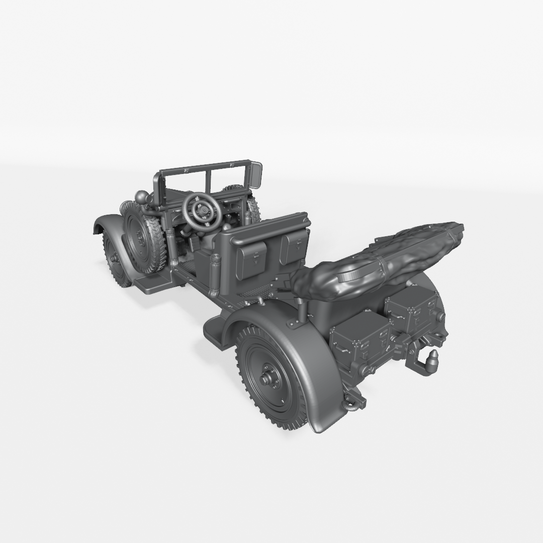 Mercedes Typ Stuttgart 260 Kubelwagen (Germany) - WWII - German Army -  wargame3d- 28mm Scale