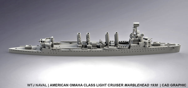 Marblehead 1930 - US Navy - Wargaming - Axis and Allies - Naval Miniature -  Warships