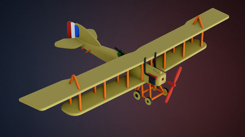 Short Bomber - WWI Bomber Planes - 1/144 Scale - wargame3d