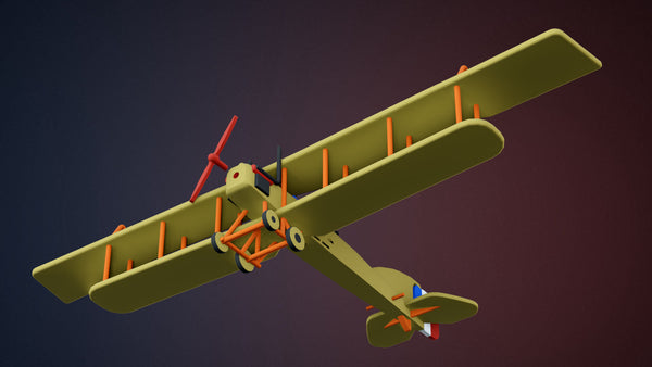 Short Bomber - WWI Bomber Planes - 1/144 Scale - wargame3d