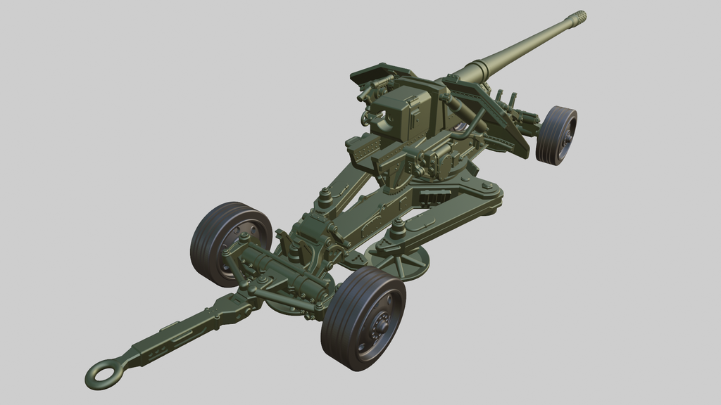 Pak 44 128mm Anti-Tank Gun - German Army - wargame3d- 28mm Scale