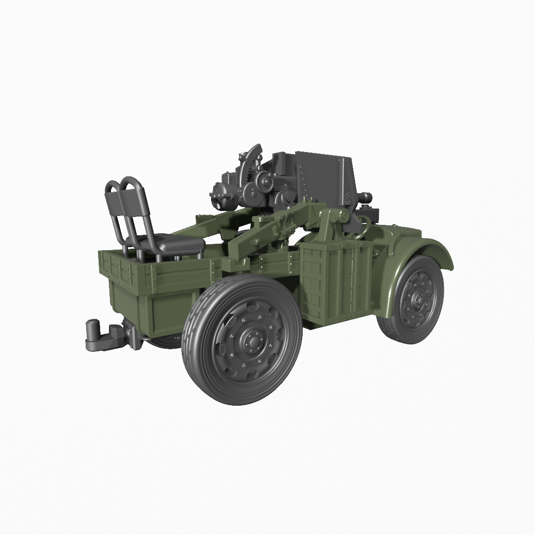 Autocannone da 75-27 su Fiat SPA TL37 - Italian Army - 28mm Scale -  wargame3d