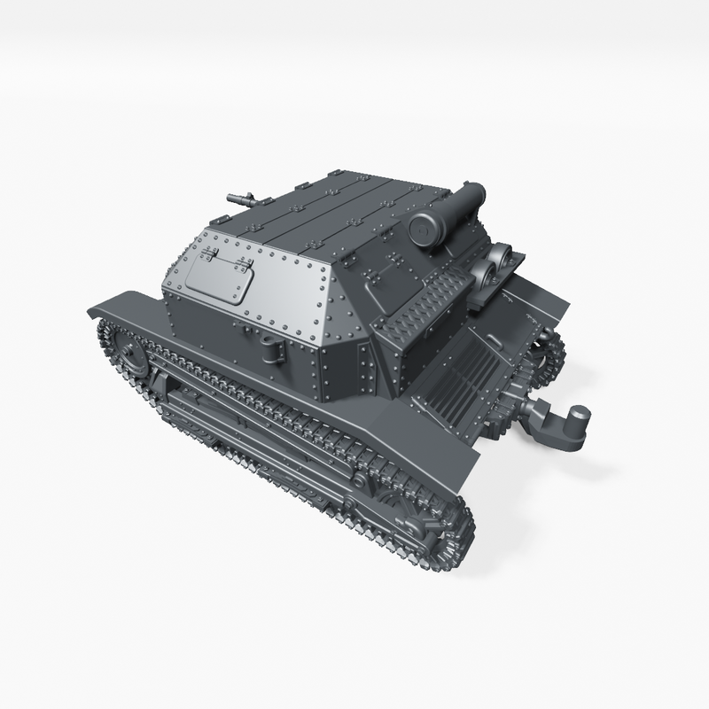 Tankette TK-3 + Trailer - Polish Army - 28mm Scale - Bolt Action - wargame3d