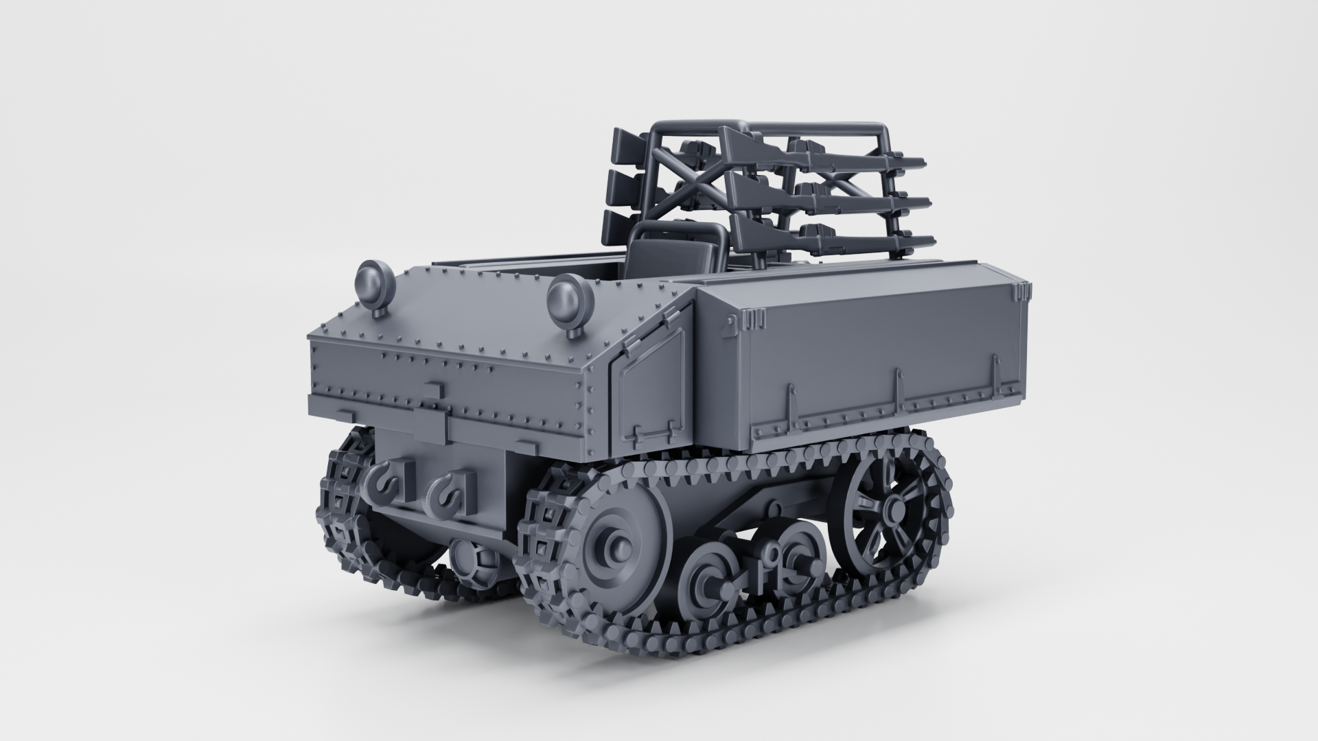 Vickers Utility Tractor VLC (Dutch version) - Fighting Vehicles of the East Indies Armies - UK Army - 28mm Scale -  wargame3d