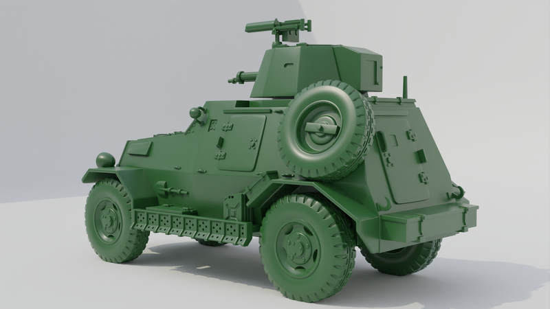 Marmon-Herrington Mk.III - UK Army - 28mm Scale - Bolt Action - wargame3d