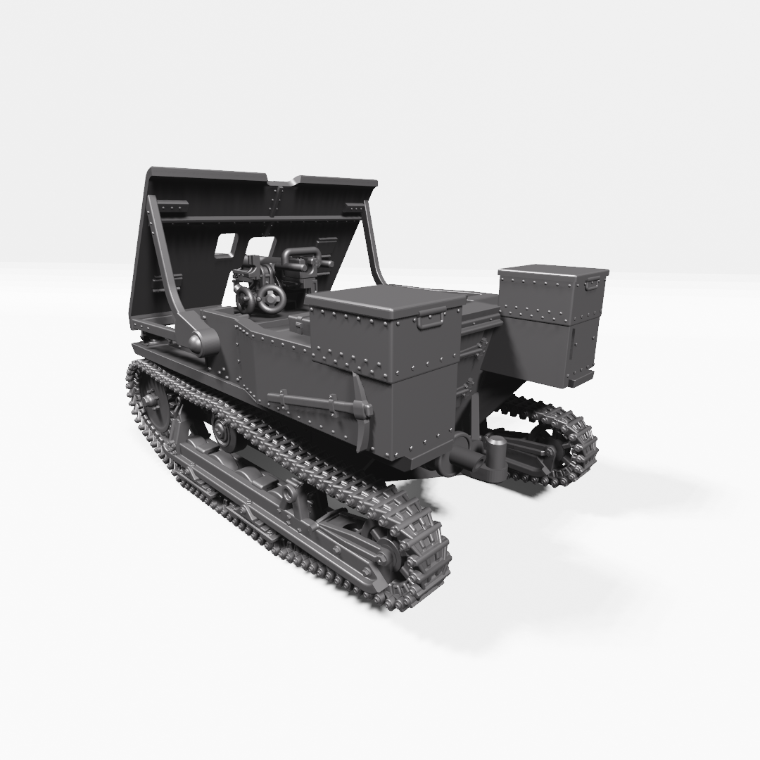 Carden-Loyd Mk.VI with 47mm Gun- Belgian Army - 28mm Scale -  wargame3d