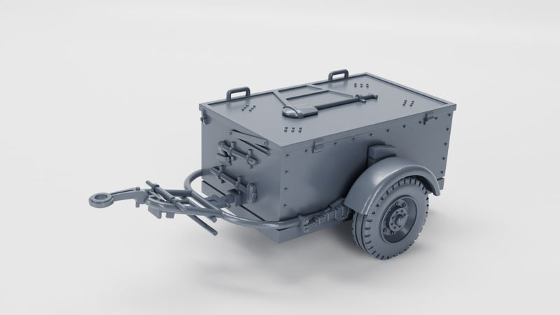 Sd Ah 51 ammunition trailer for Opel Blitz models - Germany - Bolt Action - wargame3d - 28mm Scale