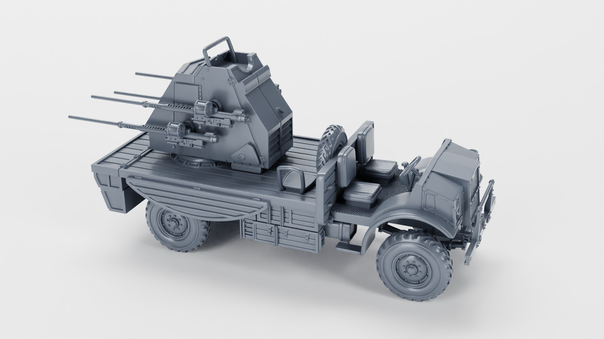 CMP F60L with Quad Polsten AA Guns - Canadian Fighting Vehicles - 28mm Scale -  wargame3d