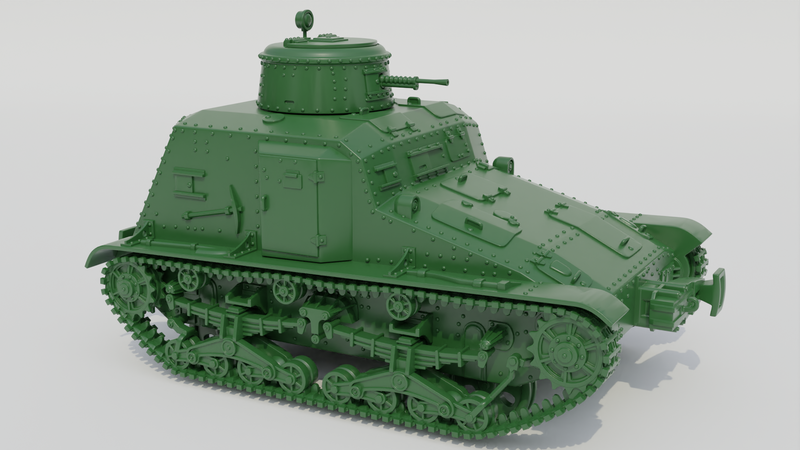 Type 95 So-Ki Armored Railroad Tankette - Japanese  Army - 28mm Scale - Bolt Action - wargame3d