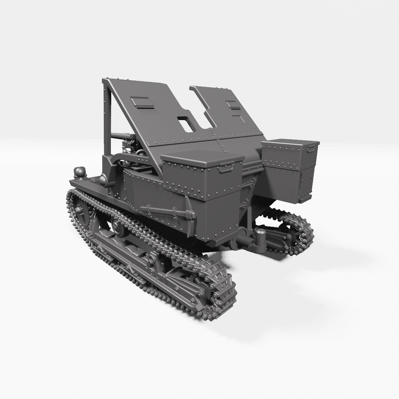 Carden-Loyd Mk.VI with 47mm Gun- Belgan Army - 28mm Scale - Bolt Action - wargame3d