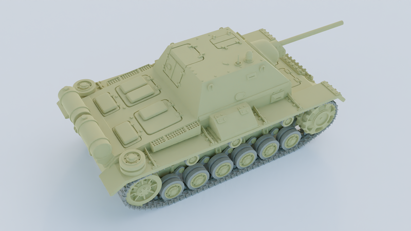 SU-76i Light SPG - Russian Army - Bolt Action - wargame3d- 28mm Scale
