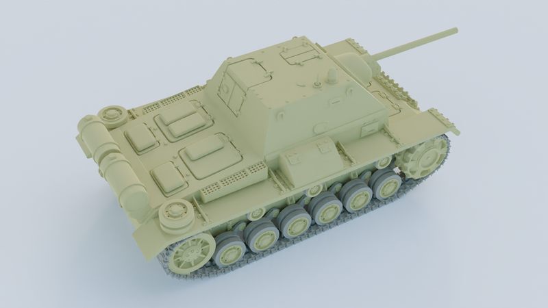 SU-76i Light SPG - Russian Army -  wargame3d- 28mm Scale