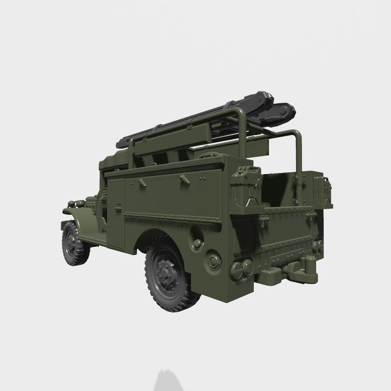 Dodge WC-61 (K50-B) Light Maintenance Truck - US Army - Bolt Action - wargame3d - 28mm Scale