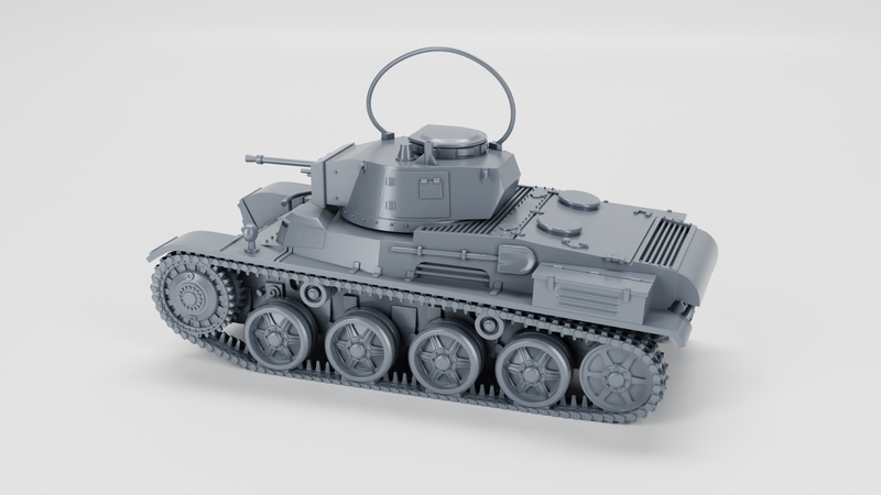 Light Tanks Toldi Variants - Hungarian Army - 28mm Scale - Bolt Action - wargame3d