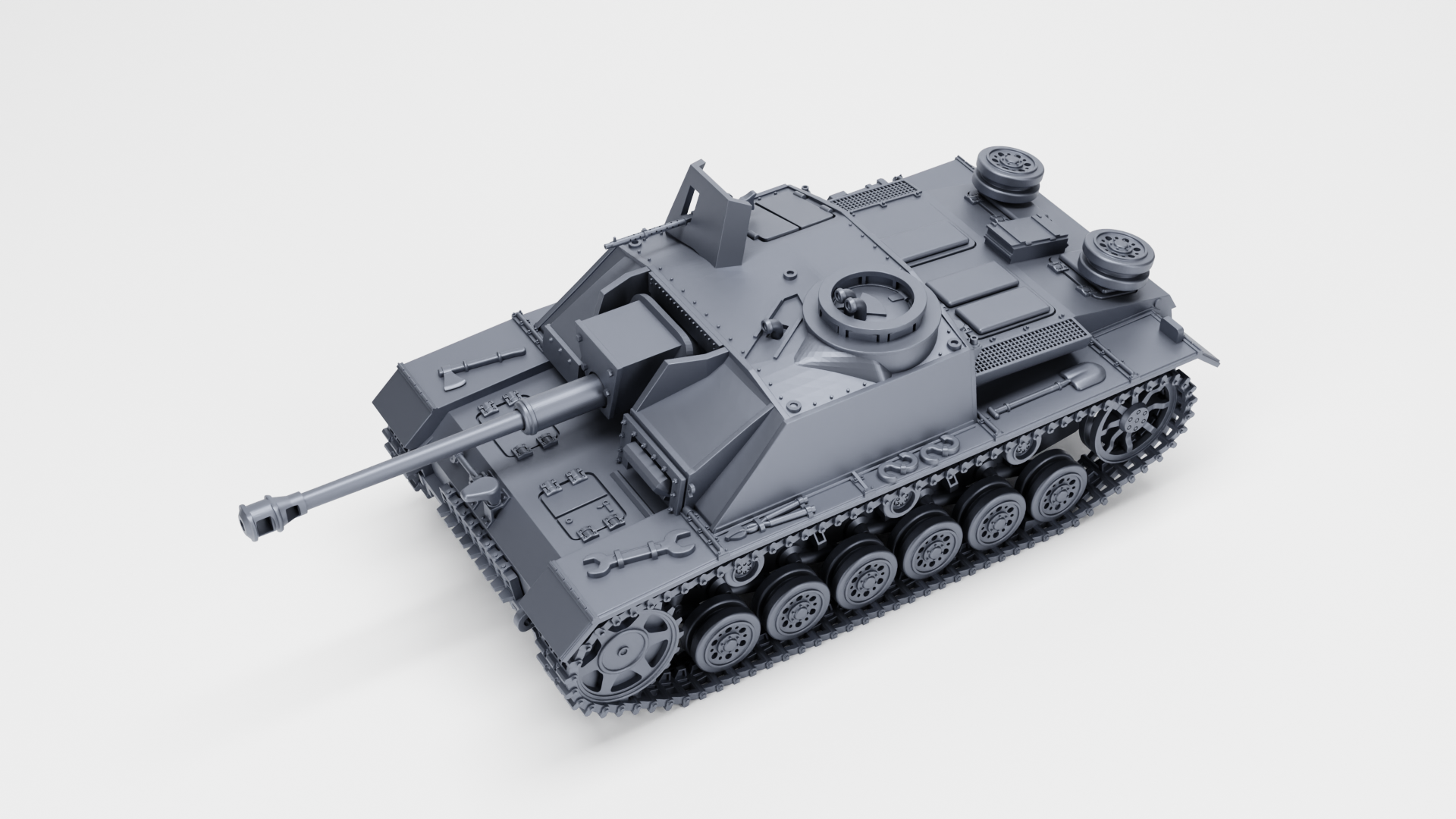 STUG III Ausf.G Early Production - German Sturmpanzer - WWII - German Army -  wargame3d - 28mm Scale