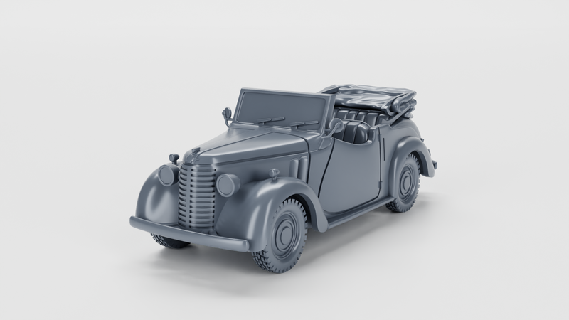 Austin 8AP Military Tourer (UK) - UK Army - 28mm Scale -  wargame3d