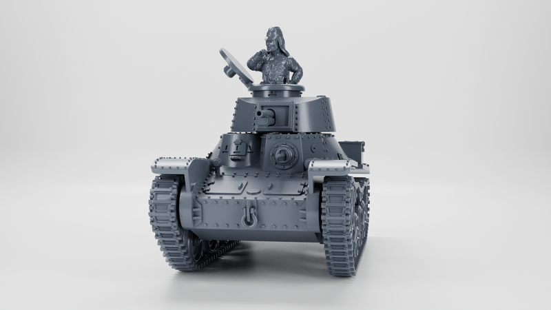 Type 4 Ke-Nu Light Tank - Japanese Army - 28mm Scale - Bolt Action - wargame3d