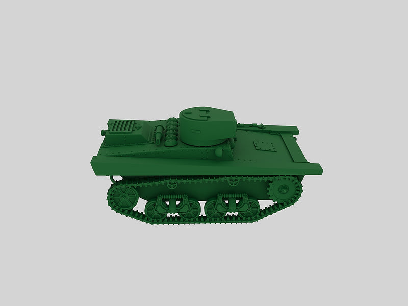 Soviet light tank T-37A - Russian Army - Bolt Action - wargame3d- 28mm Scale