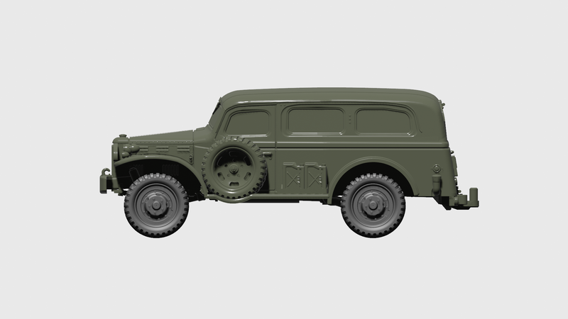 Dodge WC-53 Carryall - US Army - Bolt Action - wargame3d - 28mm Scale