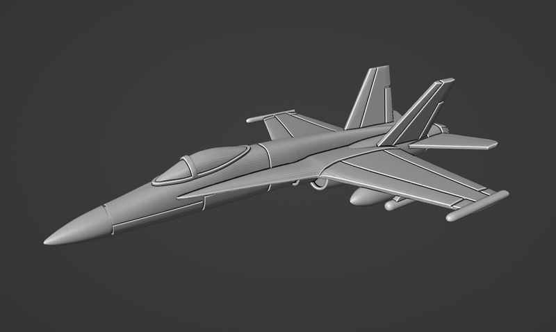 McDonnell Douglas FA-18 Hornet - Operation Desert Storm - 1/200 Scale -  wargame3d