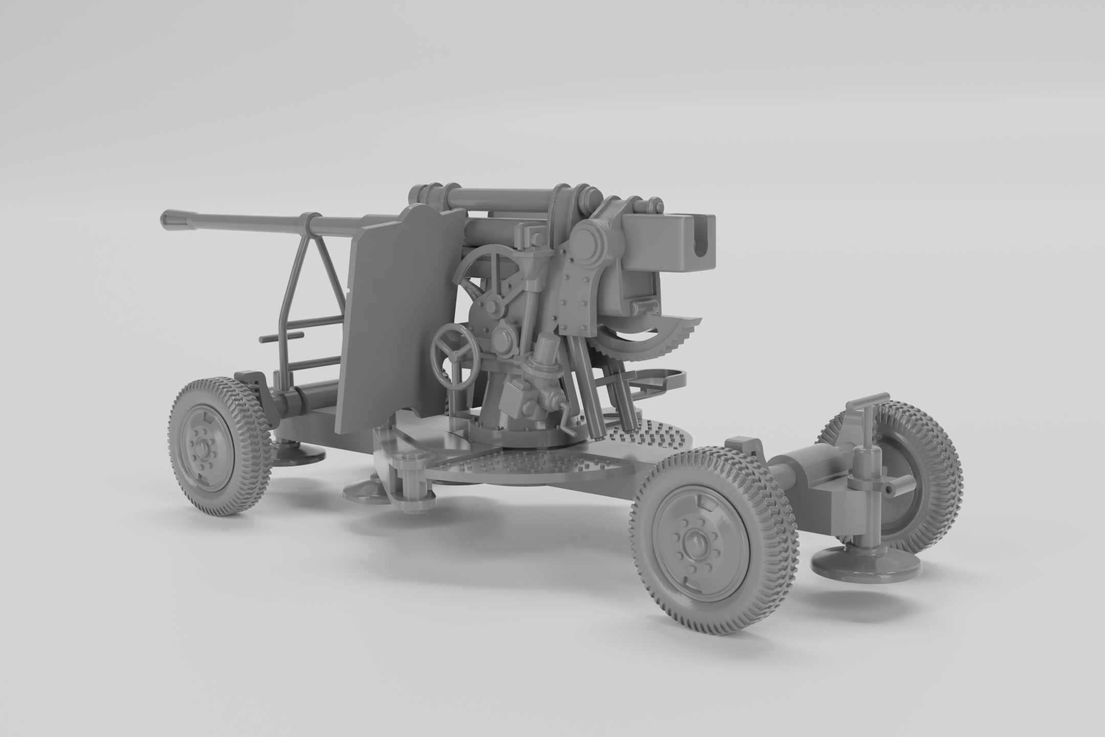 85mm K-52 Heavy AA Gun - Russian Army -  wargame3d- 28mm Scale