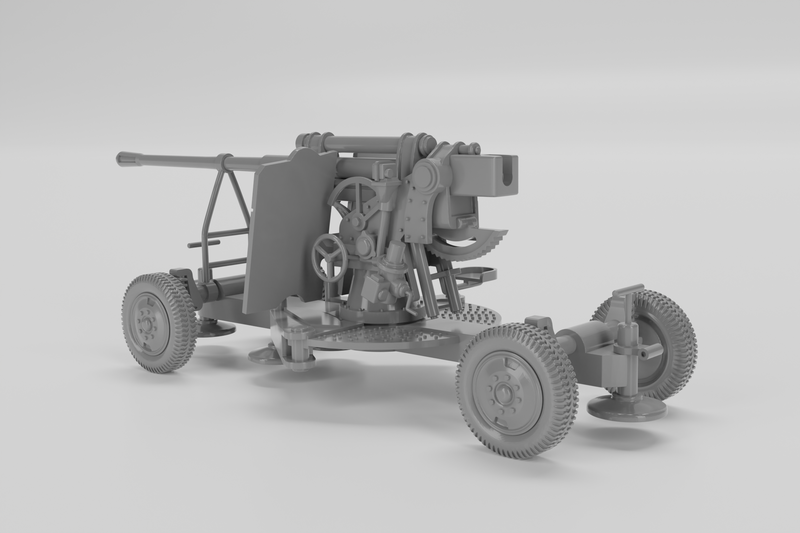 85mm K-52 Heavy AA Gun - Russian Army - Bolt Action - wargame3d- 28mm Scale