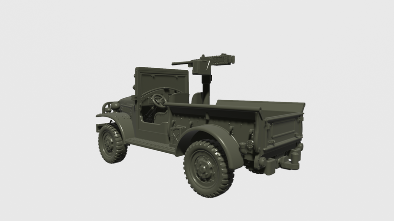 Dodge WC-21 weapons carrier (½-ton) - US Army - Bolt Action - wargame3d- 28mm Scale