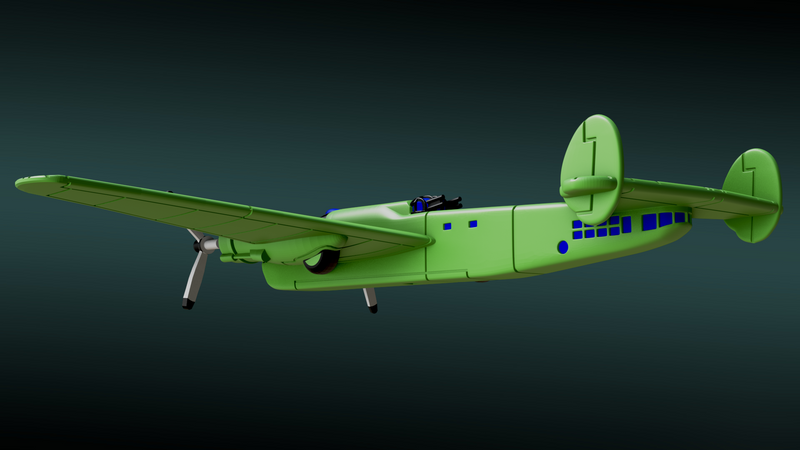 A.W.41 Albemarle - Mk I Series 2 - Aircraft of Varsity Operation - 1/200 Scale - wargame3d