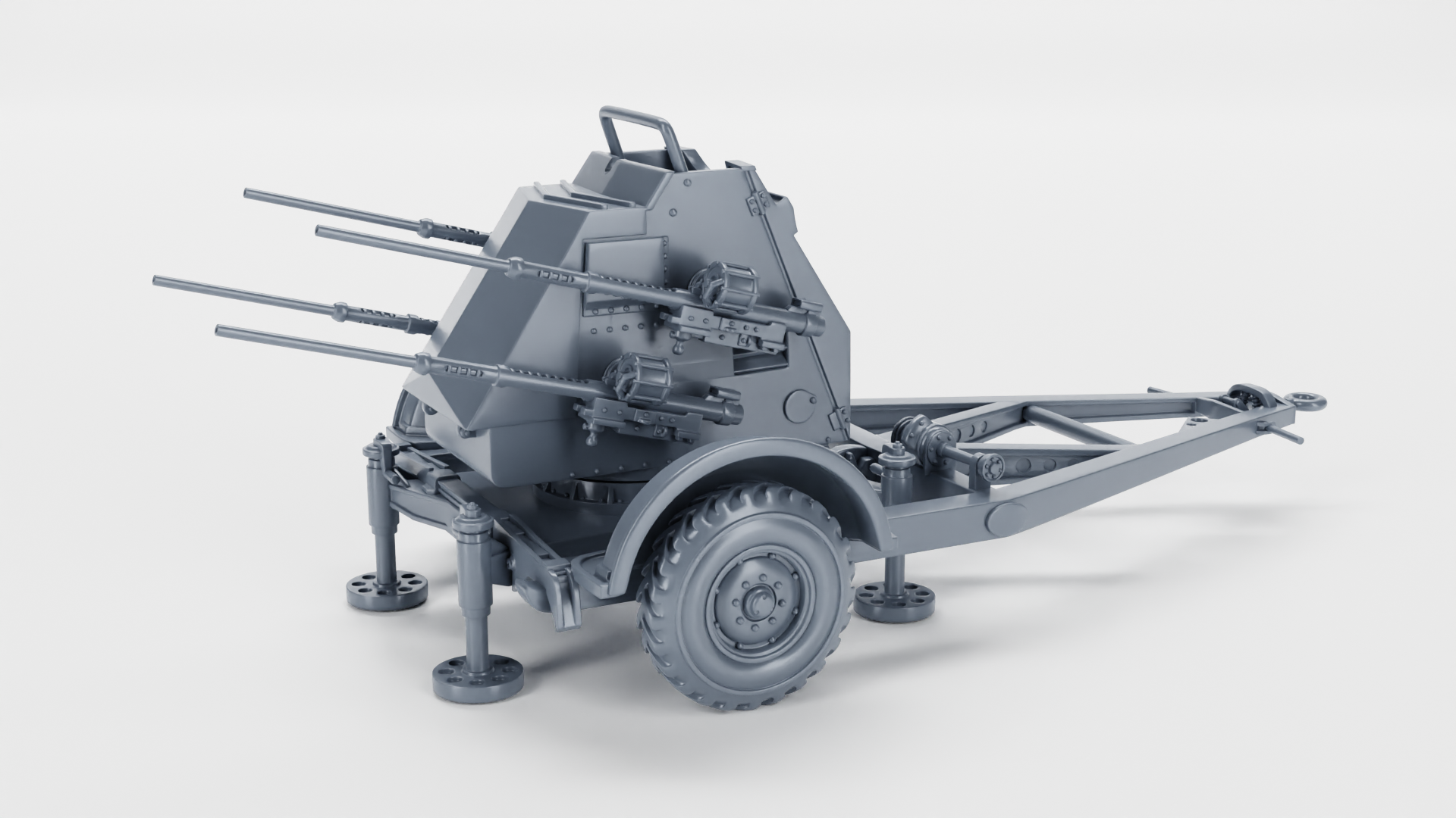 Quad Polsten AA Guns - Canadian Fighting Vehicles - 28mm Scale -  wargame3d