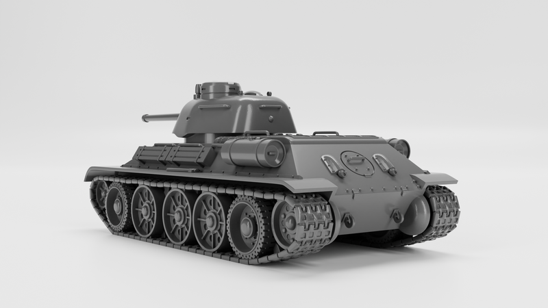 T34-76 model 1943 - Russian Army -  wargame3d- 28mm Scale