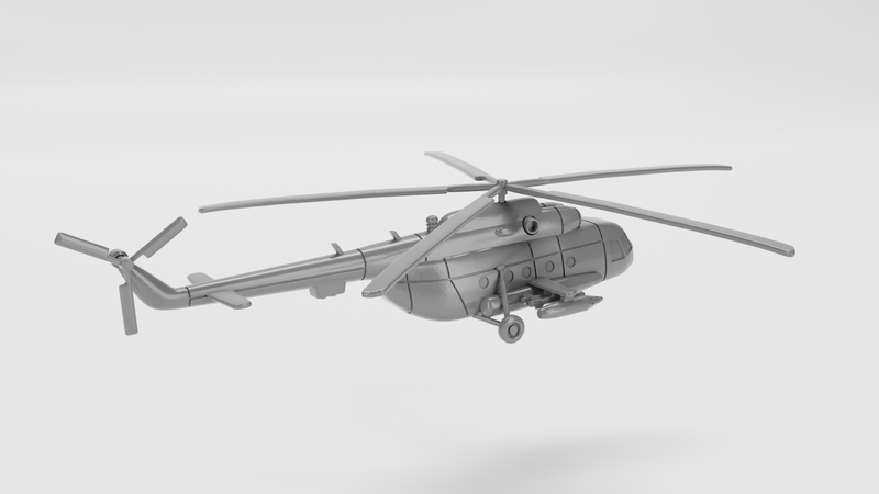 Mil MI-8 (Hip) - Vietnam War Aircraft - 1/200 Scale - wargame3d