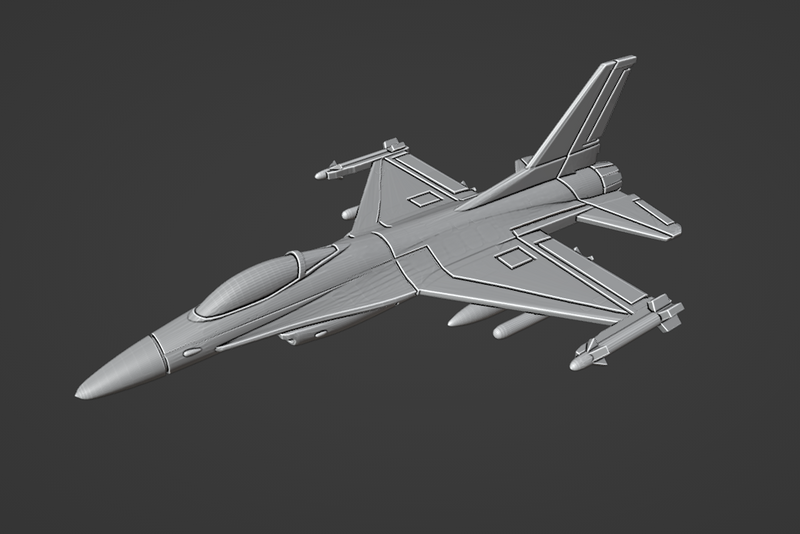 General Dynamics F-16C Fighting Falcon - Operation Desert Storm - 1/200 Scale - wargame3d