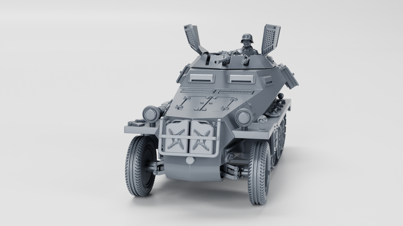 Sd.Kfz.250.9 Alte with 2cm Kwk - German Army - 28mm Scale - Bolt Action - wargame3d