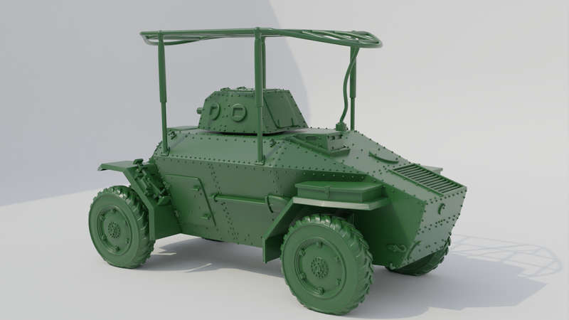 40M Csaba Armoured Car - Hungarian Army - 28mm Scale - Bolt Action - wargame3d