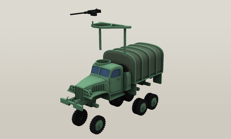 GMC CCKW 2.5 ton 6×6 truck - US Army - Bolt Action - wargame3d- 28mm Scale