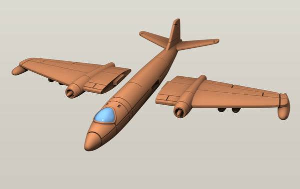 English Electric Canberra - Cold War Jets and Helicopters - 1/200 Scale - wargame3d