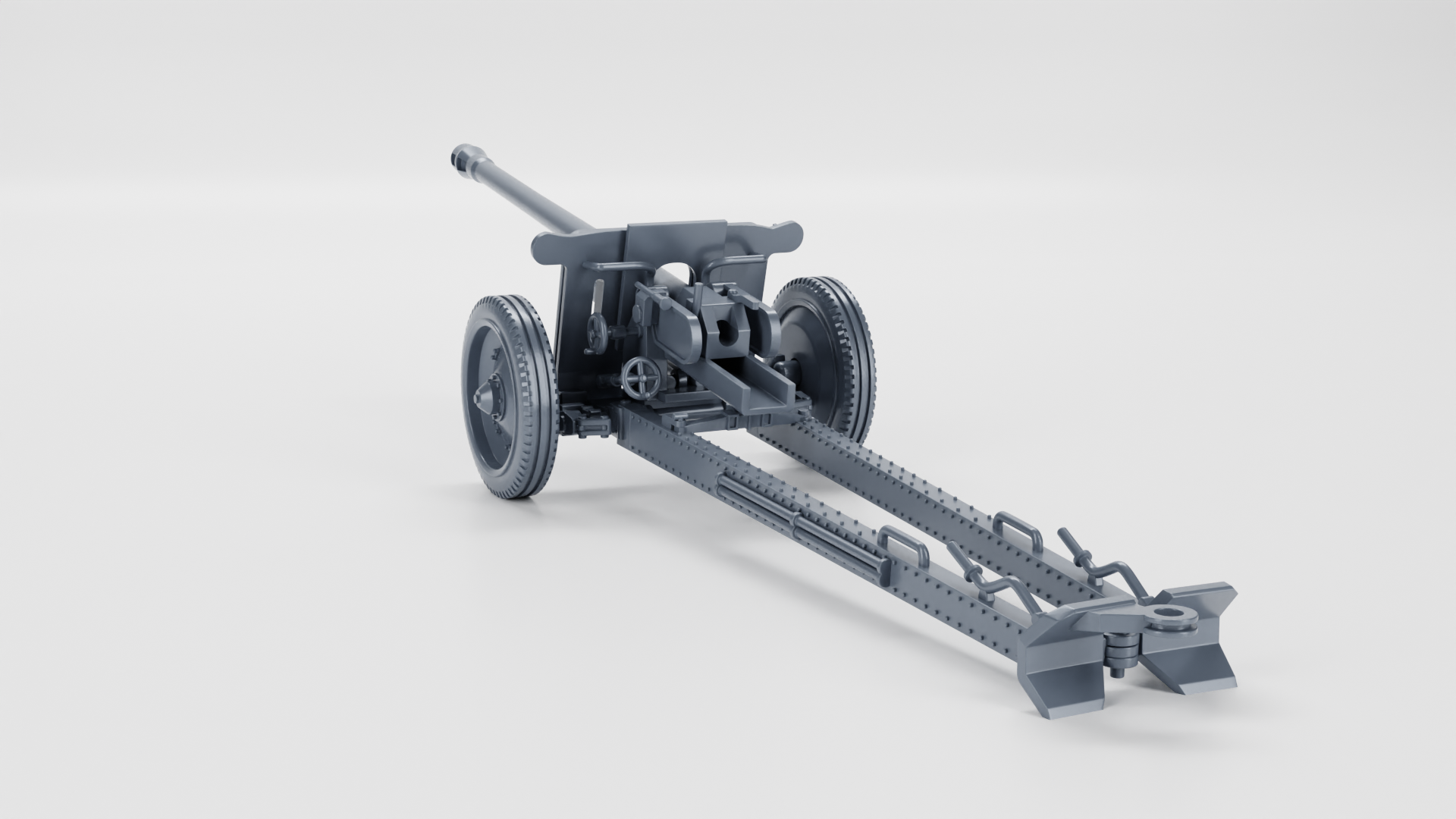 Anti-tank gun 7.62cm PAK 36 - WWII - German Army -  wargame3d - 28mm Scale