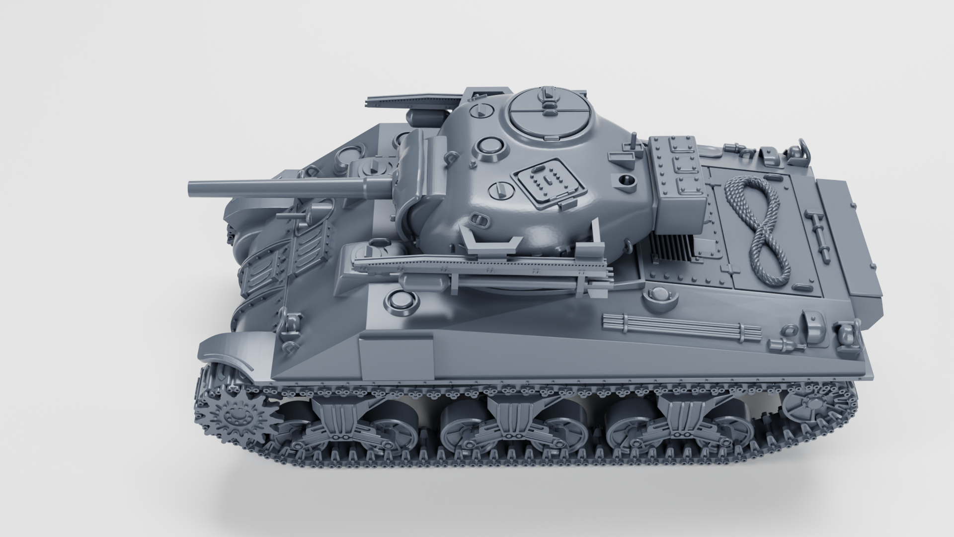 Sherman V “Tulip” - Rocket launcher version - US Army - 28mm Scale - Tank - Miniature - wargame3d