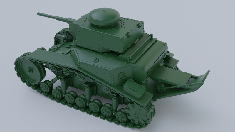 Light Tank T-18m - wargame3d- 28mm Scale - Russian Army - Bolt Action