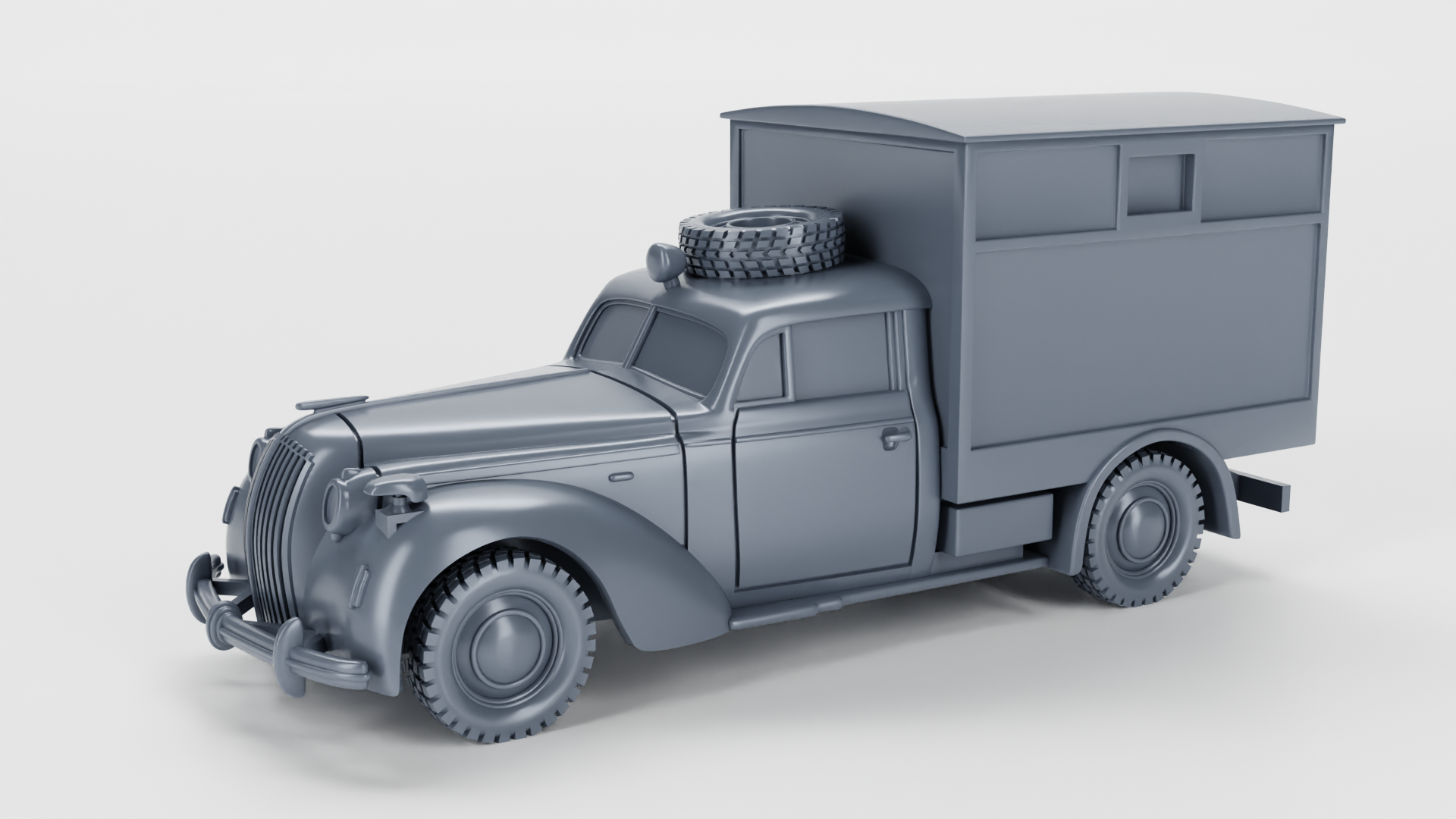 Opel Admiral Ambulance (Germany) - WWII - German Army -  wargame3d- 28mm Scale