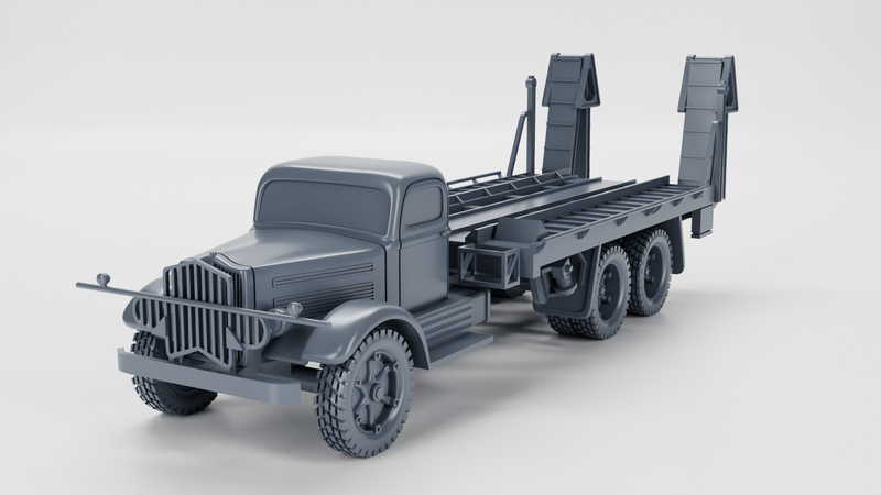 White 920 Tank Transporter (18-Ton, 6x4)(US) - HEAVY TRANSPORTERS+TRAILERS of WW2 - US Army - 28mm Scale - Tank - Miniature - wargame3d