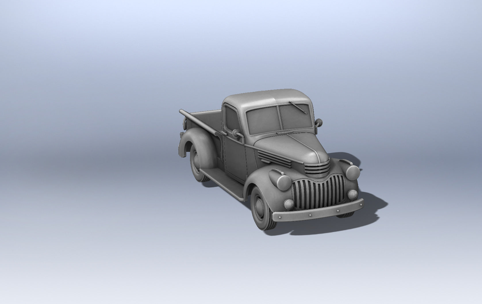 Chevrolet 3100 pickup (1-2 ton) (US, 1942) - US Army - 28mm Scale - Tank - Miniature - wargame3d