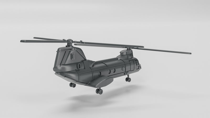 Boeing Vertol CH-46 Sea Knight - Cold War Jets and Helicopters - 1/200 Scale - wargame3d