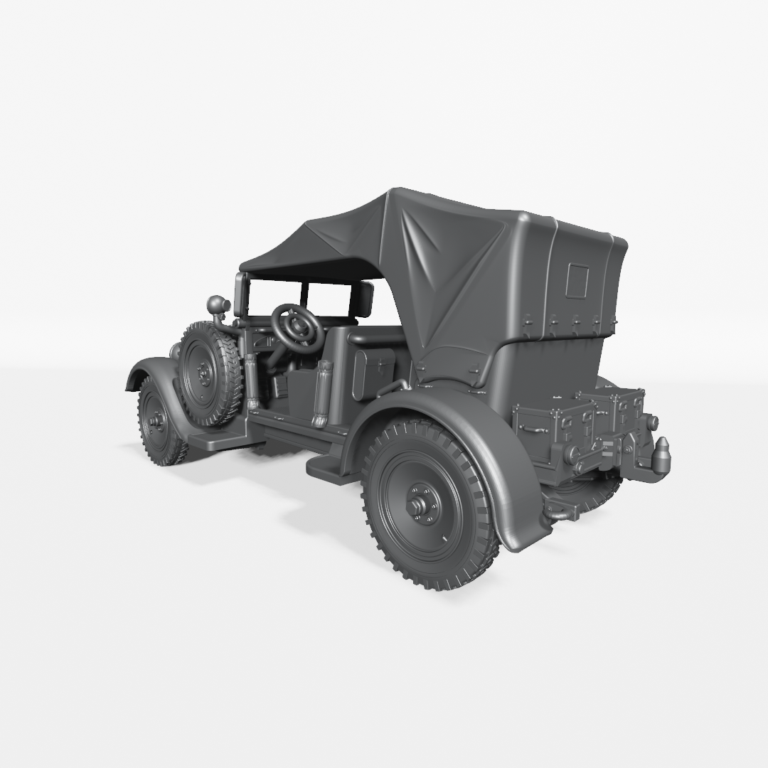 Mercedes Typ Stuttgart 260 Kubelwagen (Germany) - WWII - German Army -  wargame3d- 28mm Scale