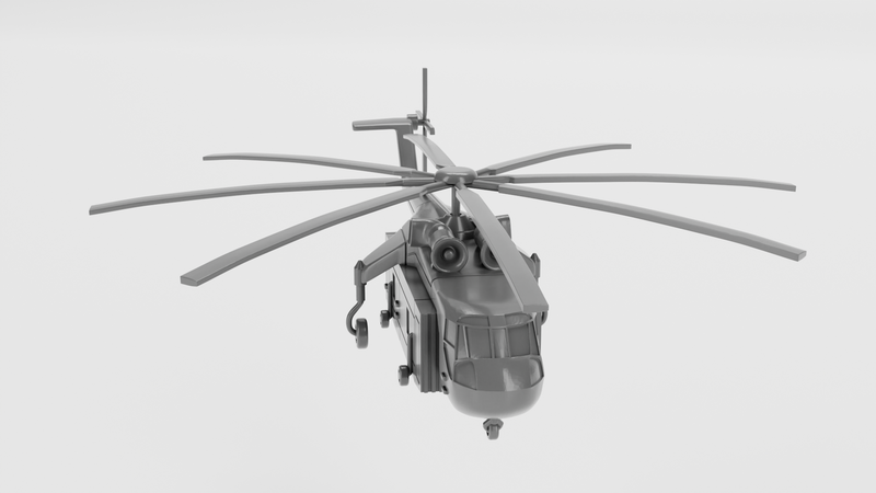 Sikorsky CH-54 Tarhe - Vietnam War Aircraft - 1/200 Scale - wargame3d