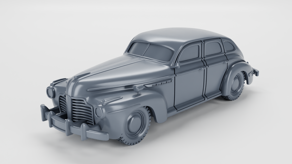 Buick century series 60 staff car (US, 1941) - US Army - 28mm Scale - Tank - Miniature - wargame3d