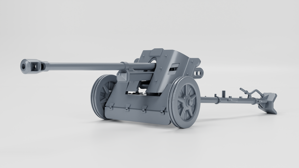 Anti-tank gun 5cm PAK 38 - German Army - 28mm Scale - Bolt Action - wargame3d