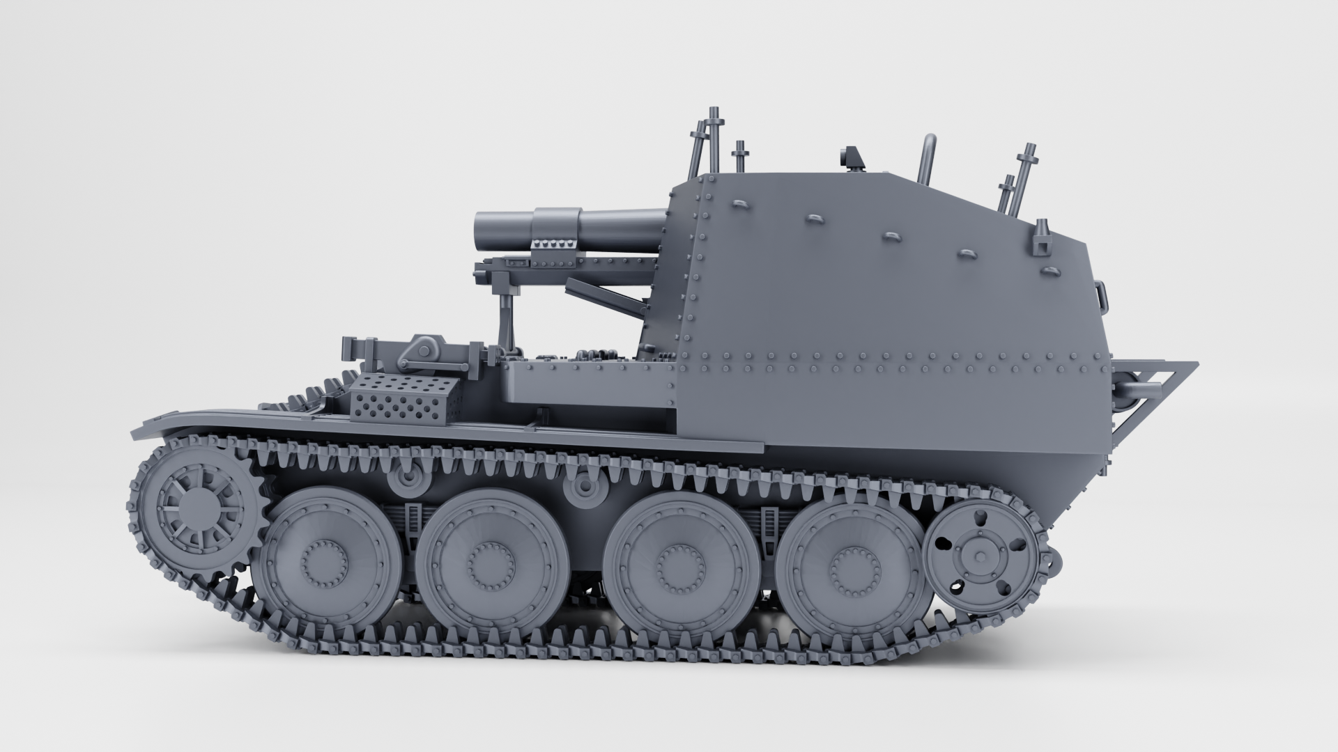 sIG 33 auf Panzer 38(t) Ausf.K Grille - German Sturmpanzer - WWII - German Army -  wargame3d - 28mm Scale